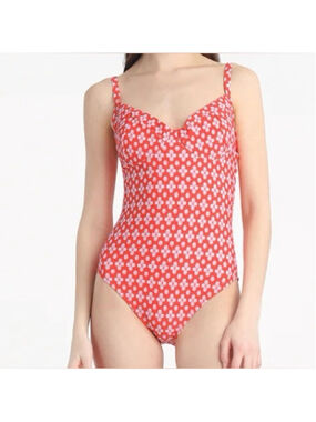 NEW…Draper James Red Geo One Piece
